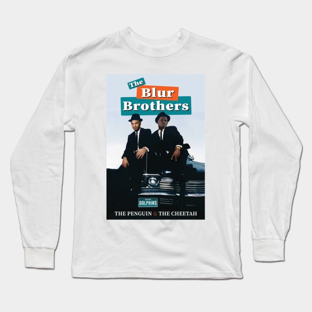 The Blur Brothers (The Penguin & the Cheetah) Long Sleeve T-Shirt by BinarySunset